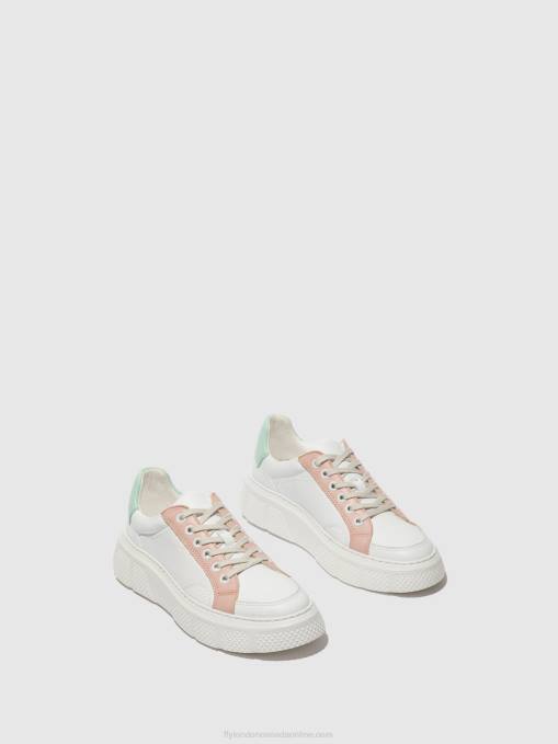 Lace-up Trainers EMMY510 Fly London Women WHITE/NUDE/MYNT 0JLR758