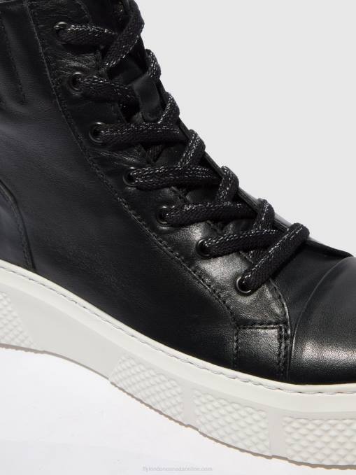 Lace-up Trainers ERBY484 Fly London Women DUBLIN BLACK (WHITE SOLE) 0JLR764